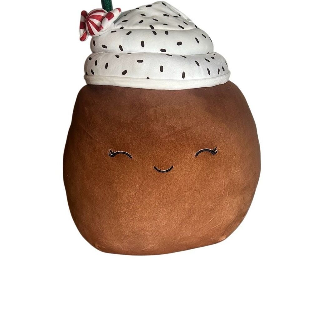 Squishmallows 20" Marsha the Peppermint Latte Hot Chocolate Soft Plush Toy